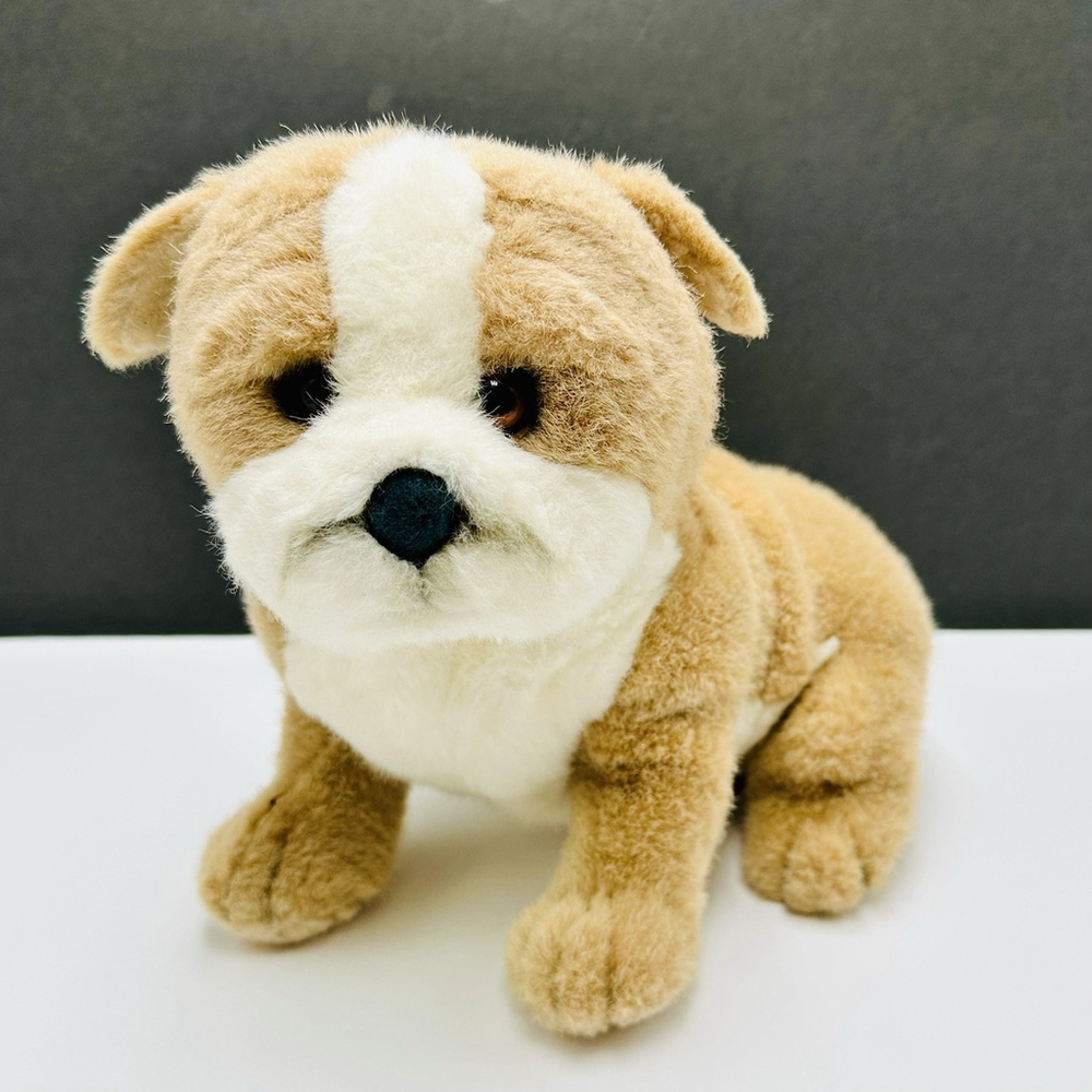 Avanti Applause British Bulldog Puppy 11” Plush Stuffed Animal Vintage 1988